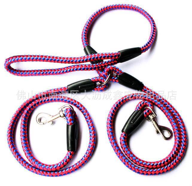 Double-ended traction lead for dogs