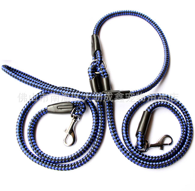 Double-ended traction lead for dogs