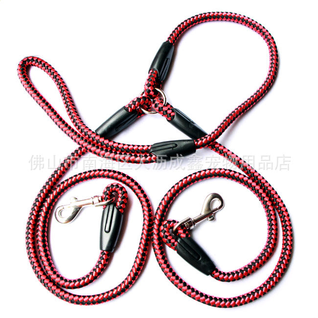 Double-ended traction lead for dogs