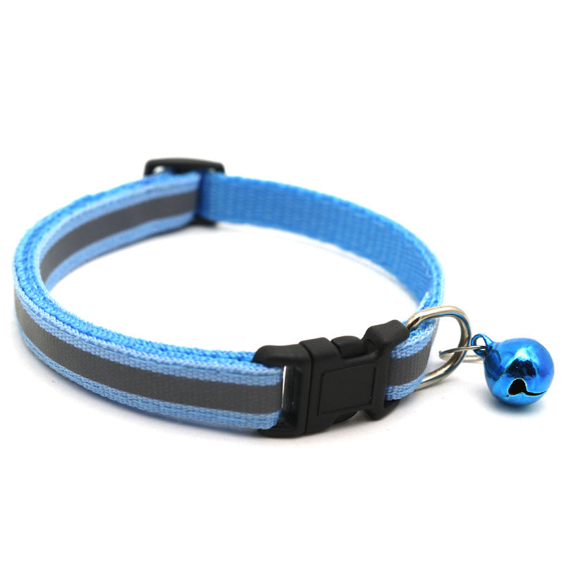 Reflective patch bell Cat pet collar