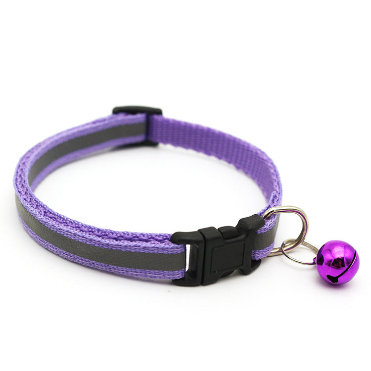 Reflective patch bell Cat pet collar