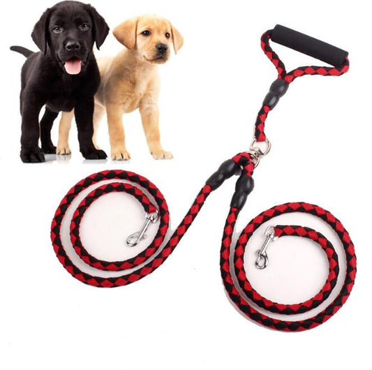 Double-ended traction lead for dogs