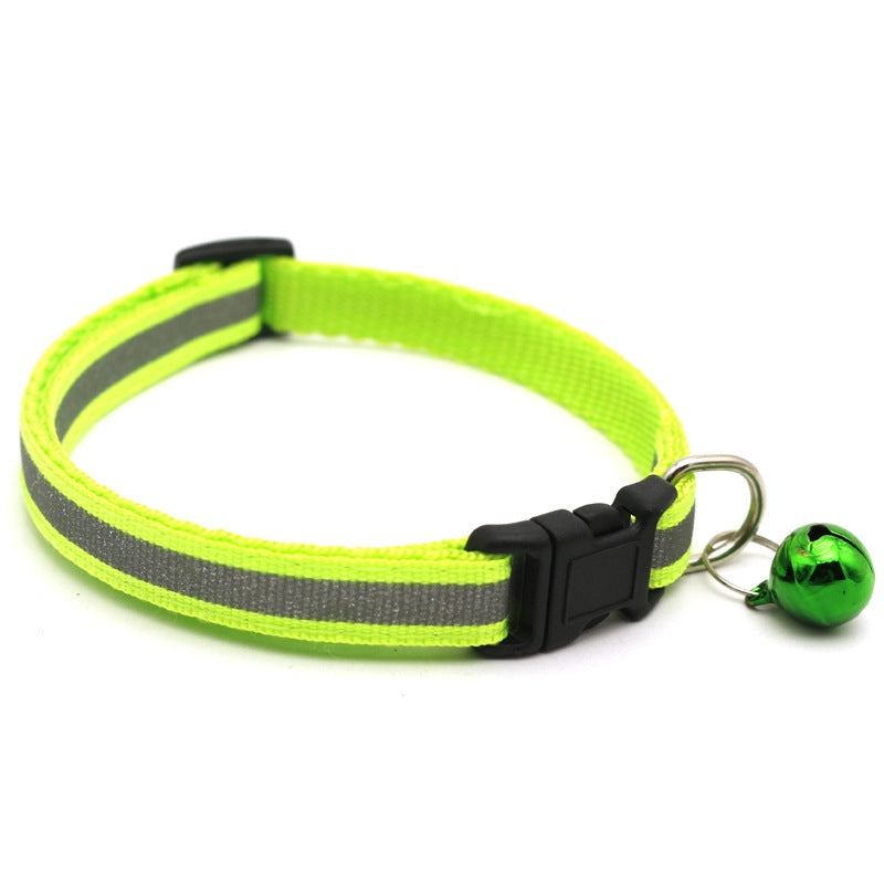 Reflective patch bell Cat pet collar