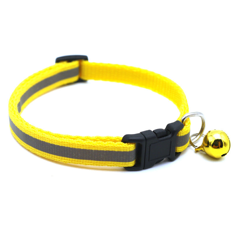 Reflective patch bell Cat pet collar