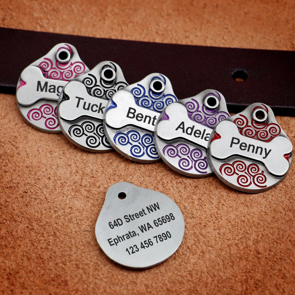 Personalized pet ID tag - free engraving