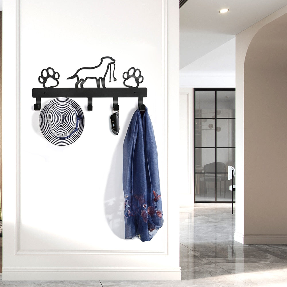 Wall-Mounted hanger for pet cloth/leads