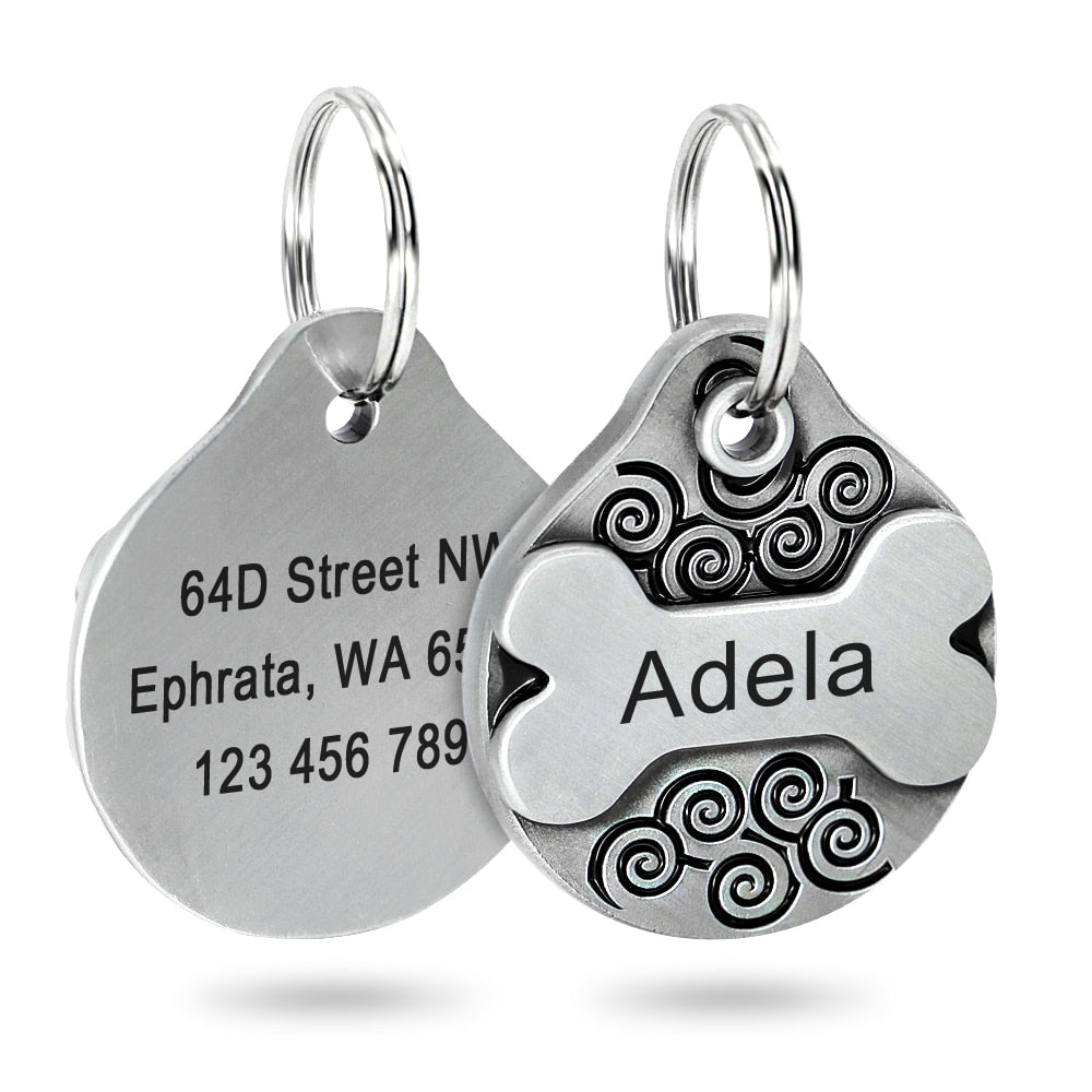 Personalized pet ID tag - free engraving