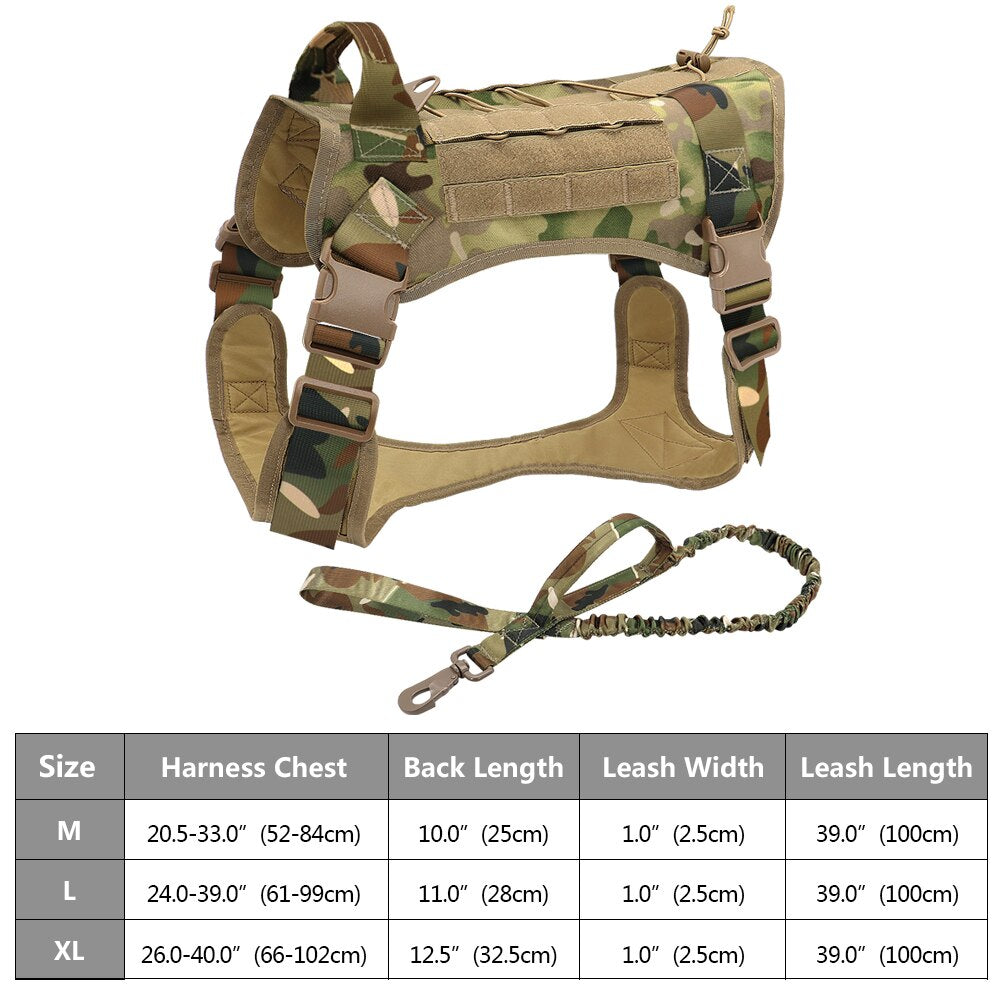 Pet Artist Tactical Dog Harness & Lead Set