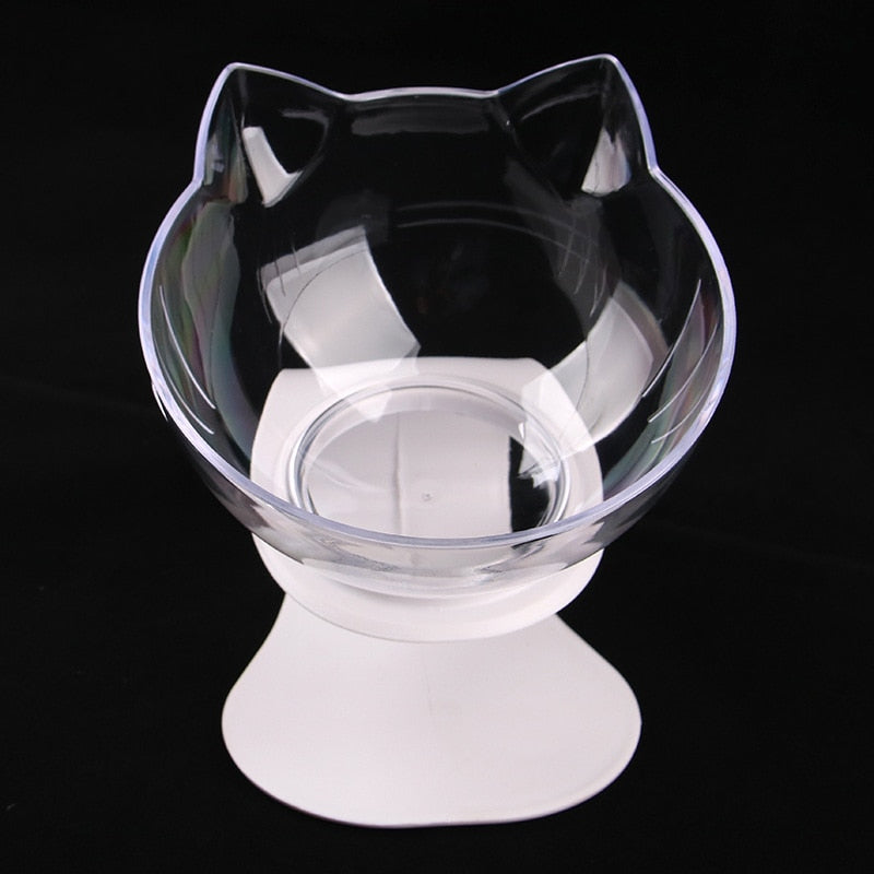 Non-slip single/double cat bowl with stand