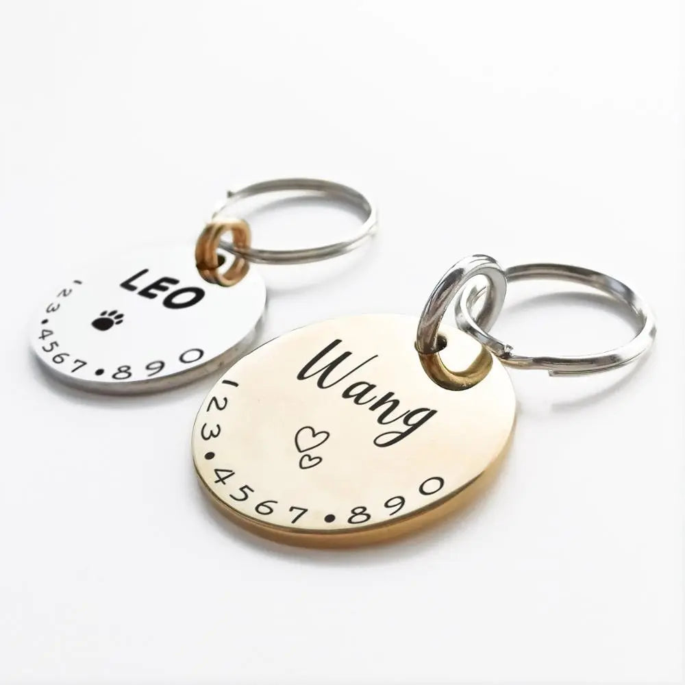 Personalized Pet Cat Dog ID Tag