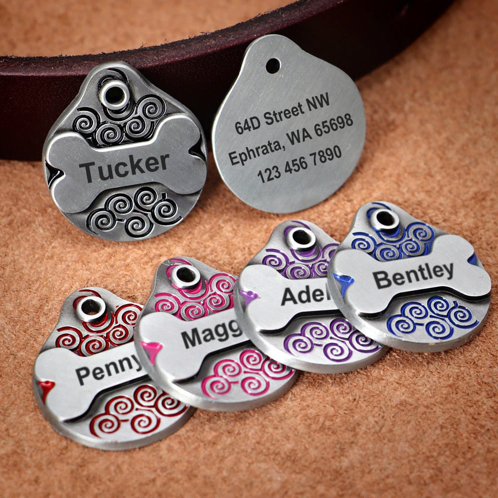 Personalized pet ID tag - free engraving