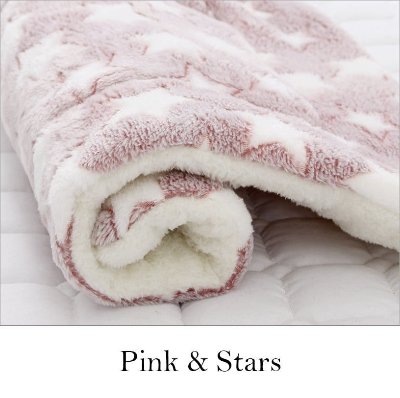 Soft flannel pet soft fleece mat/blanket