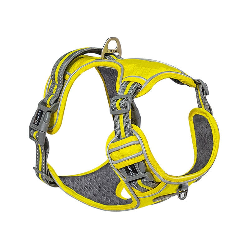 Reflective nylon dog harness