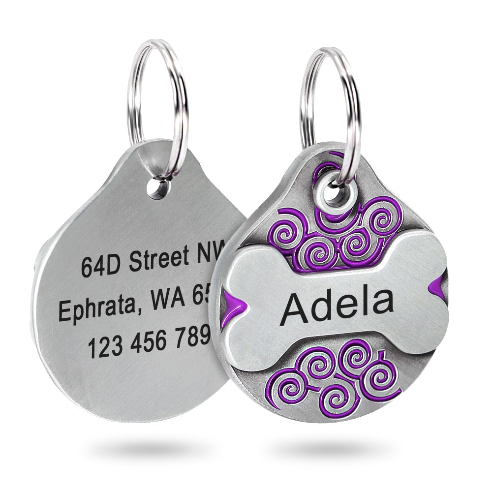 Personalized pet ID tag - free engraving