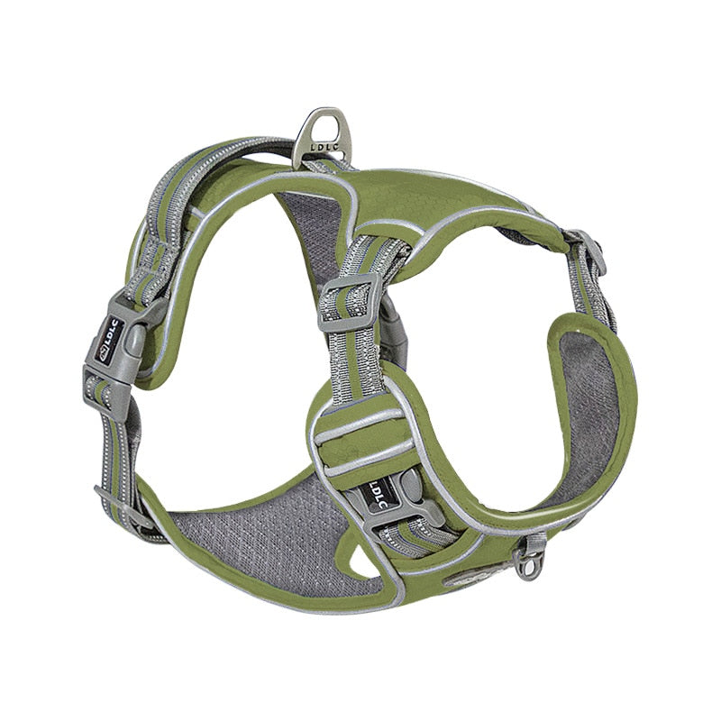 Reflective nylon dog harness