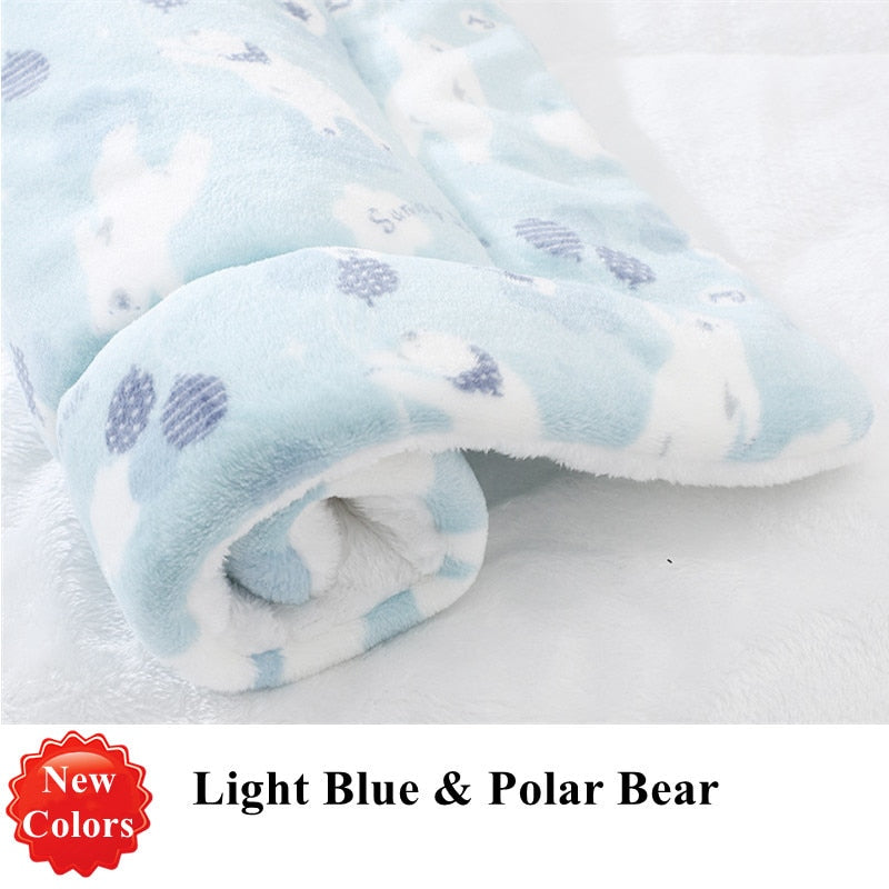 Soft flannel pet soft fleece mat/blanket