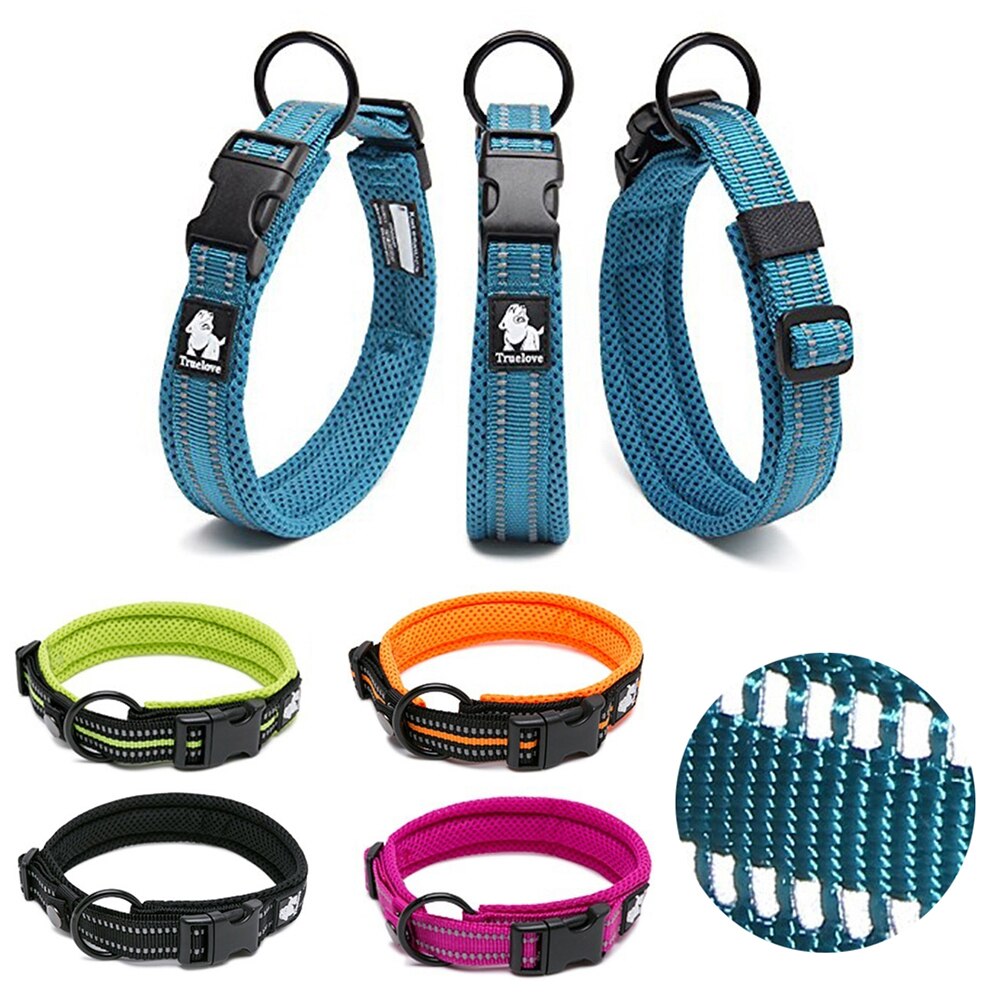 Truelove padded mesh dog collar 