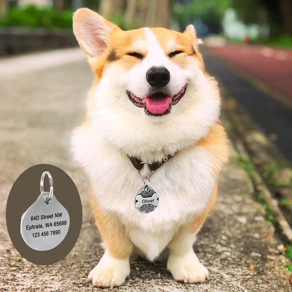 Personalized pet ID tag - free engraving