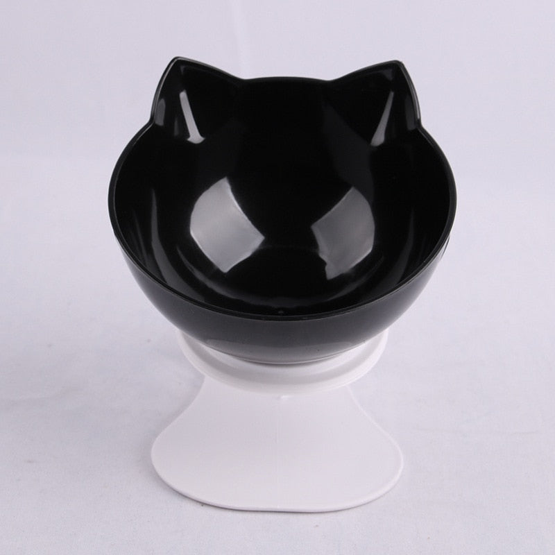 Non-slip single/double cat bowl with stand