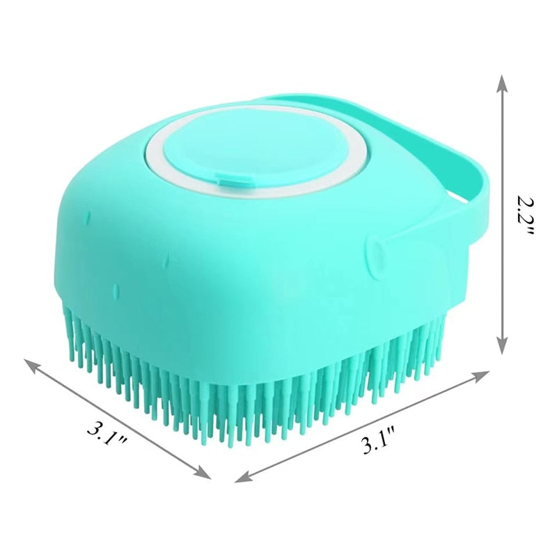 Pet bath brush 2-in-1 pet spa massage comb