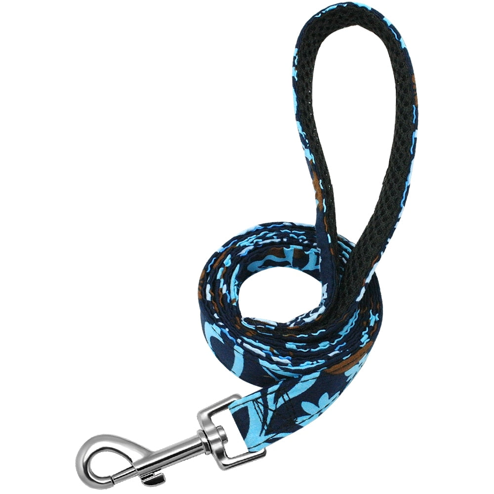 120cm Fashion Pattern Dog Leash Printed Nylon Pet Leash Rope For Small Medium Dogs