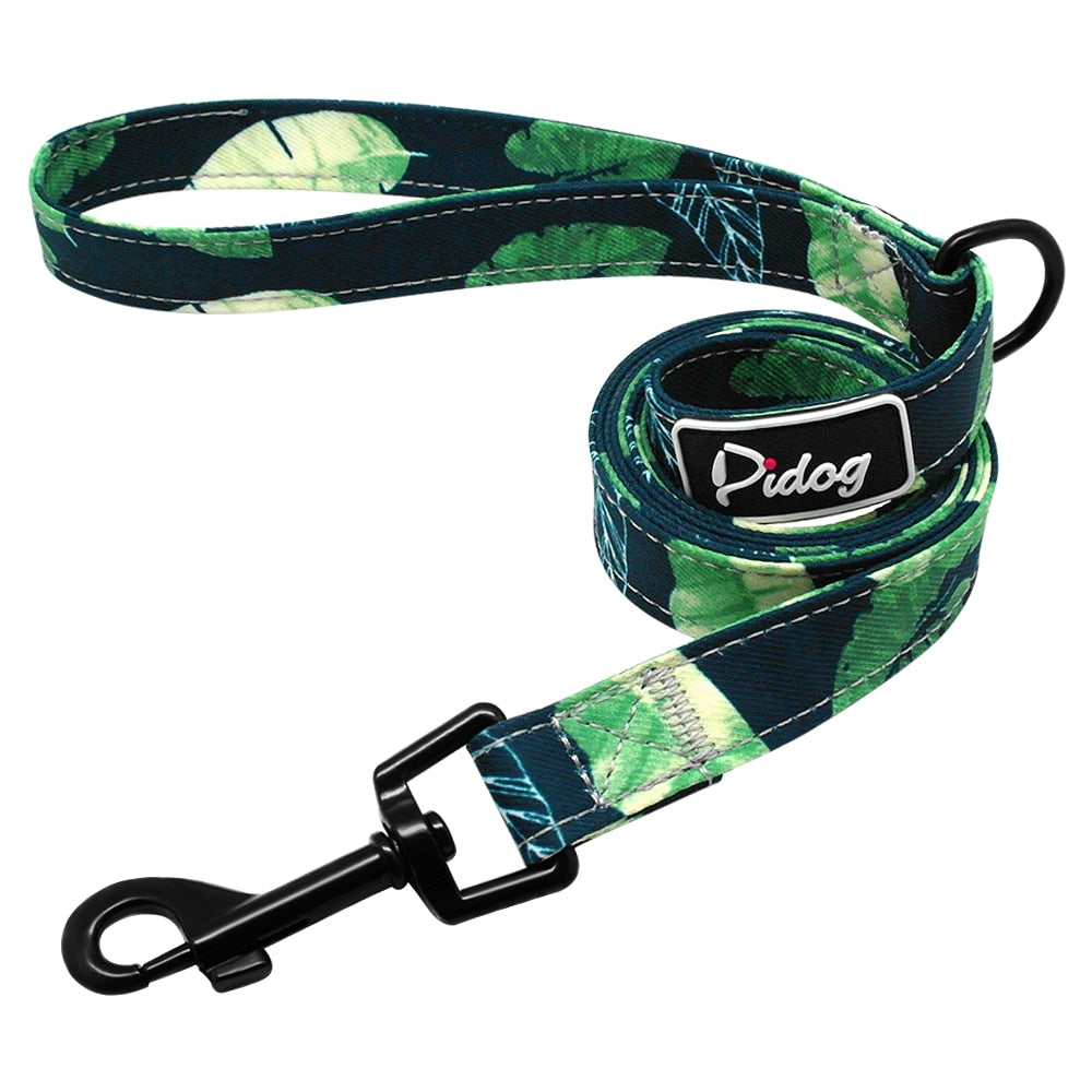 120cm Fashion Pattern Dog Leash Printed Nylon Pet Leash Rope For Small Medium Dogs