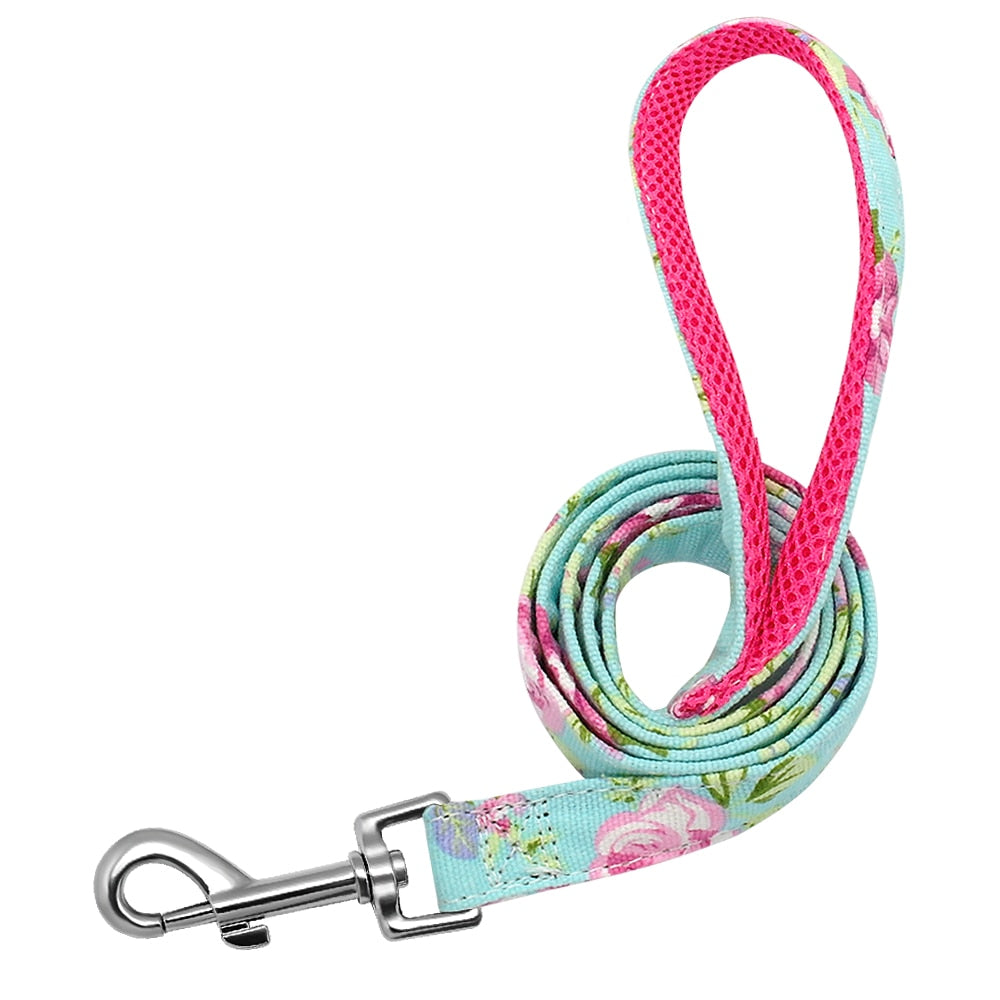 120cm Fashion Pattern Dog Leash Printed Nylon Pet Leash Rope For Small Medium Dogs