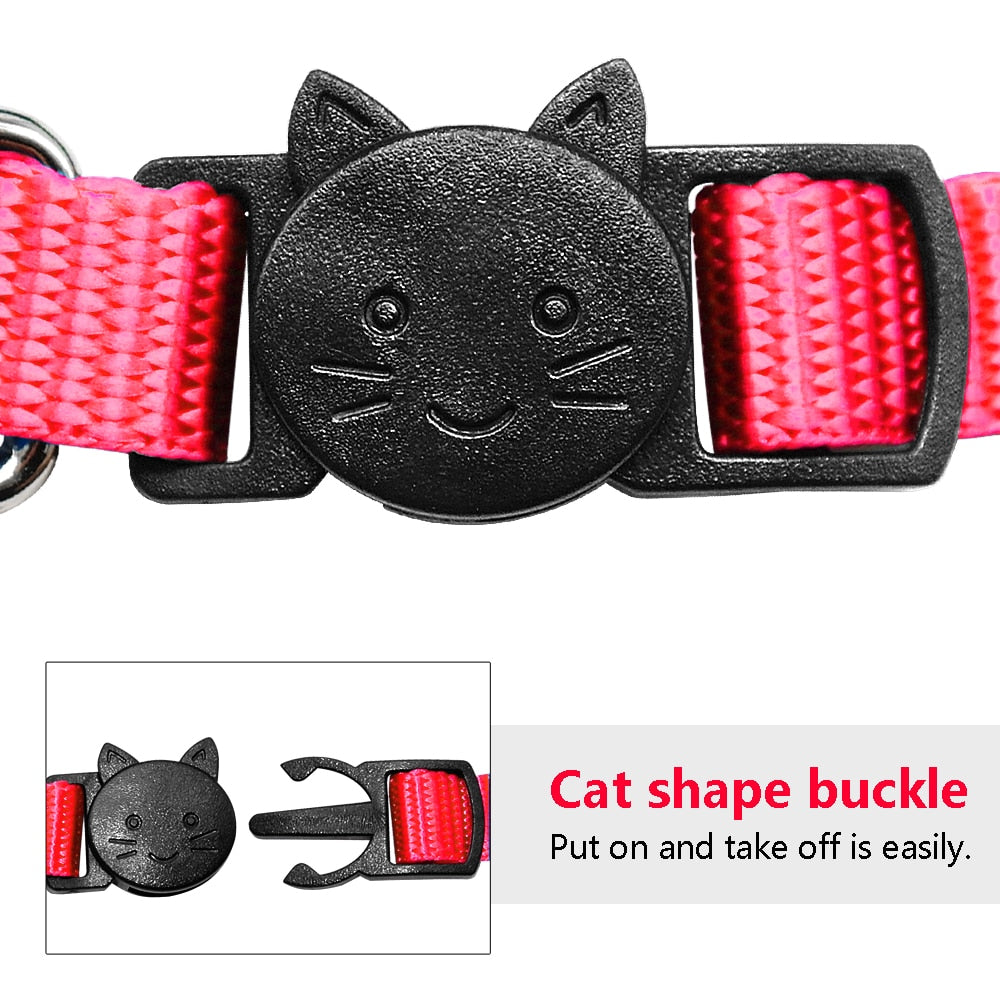 Safety Breakaway Cat Collars Quick Release Kitten Collar Personalized Custom