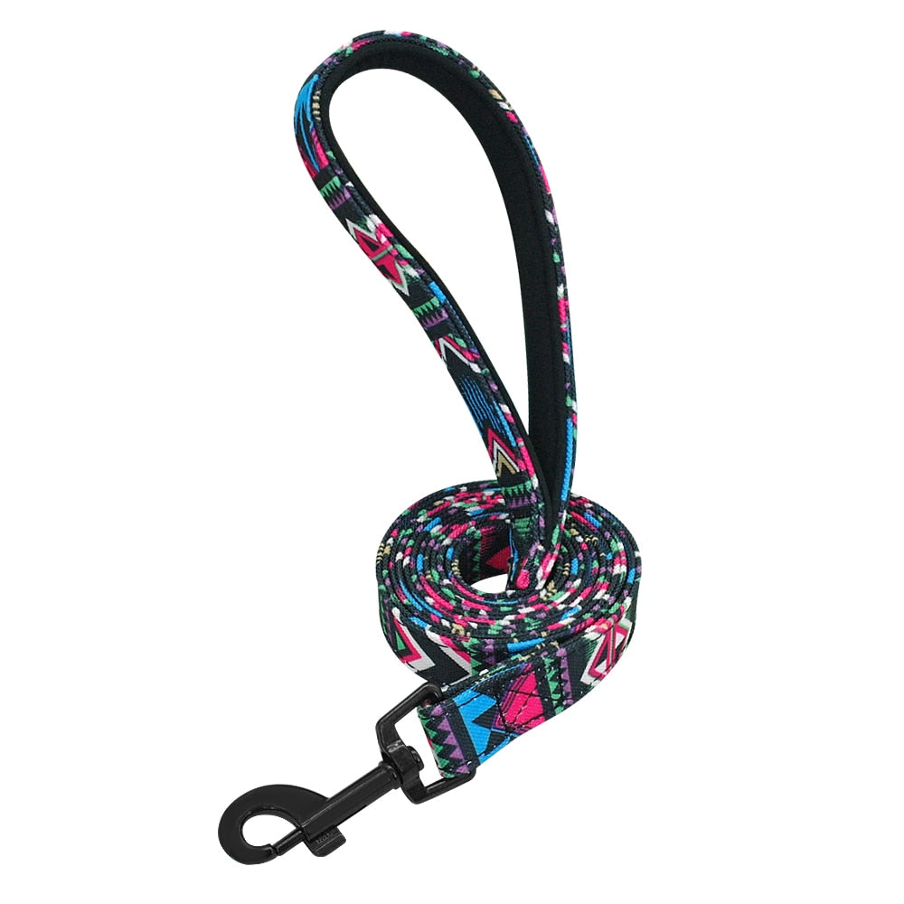 120cm Fashion Pattern Dog Leash Printed Nylon Pet Leash Rope For Small Medium Dogs