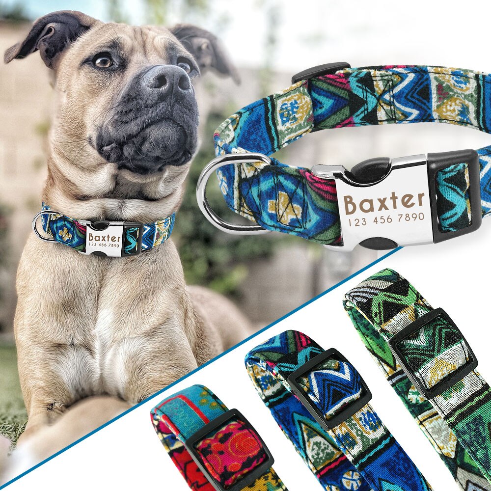 Customized dog collar - Free engraving