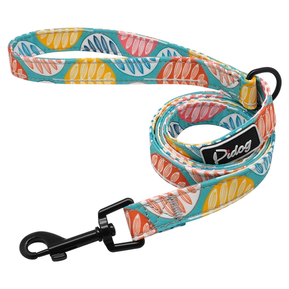 120cm Fashion Pattern Dog Leash Printed Nylon Pet Leash Rope For Small Medium Dogs