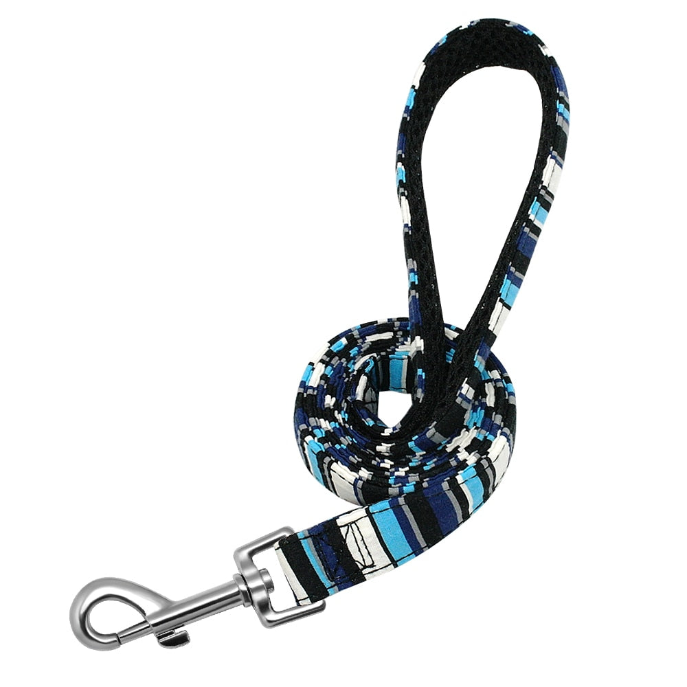 120cm Fashion Pattern Dog Leash Printed Nylon Pet Leash Rope For Small Medium Dogs