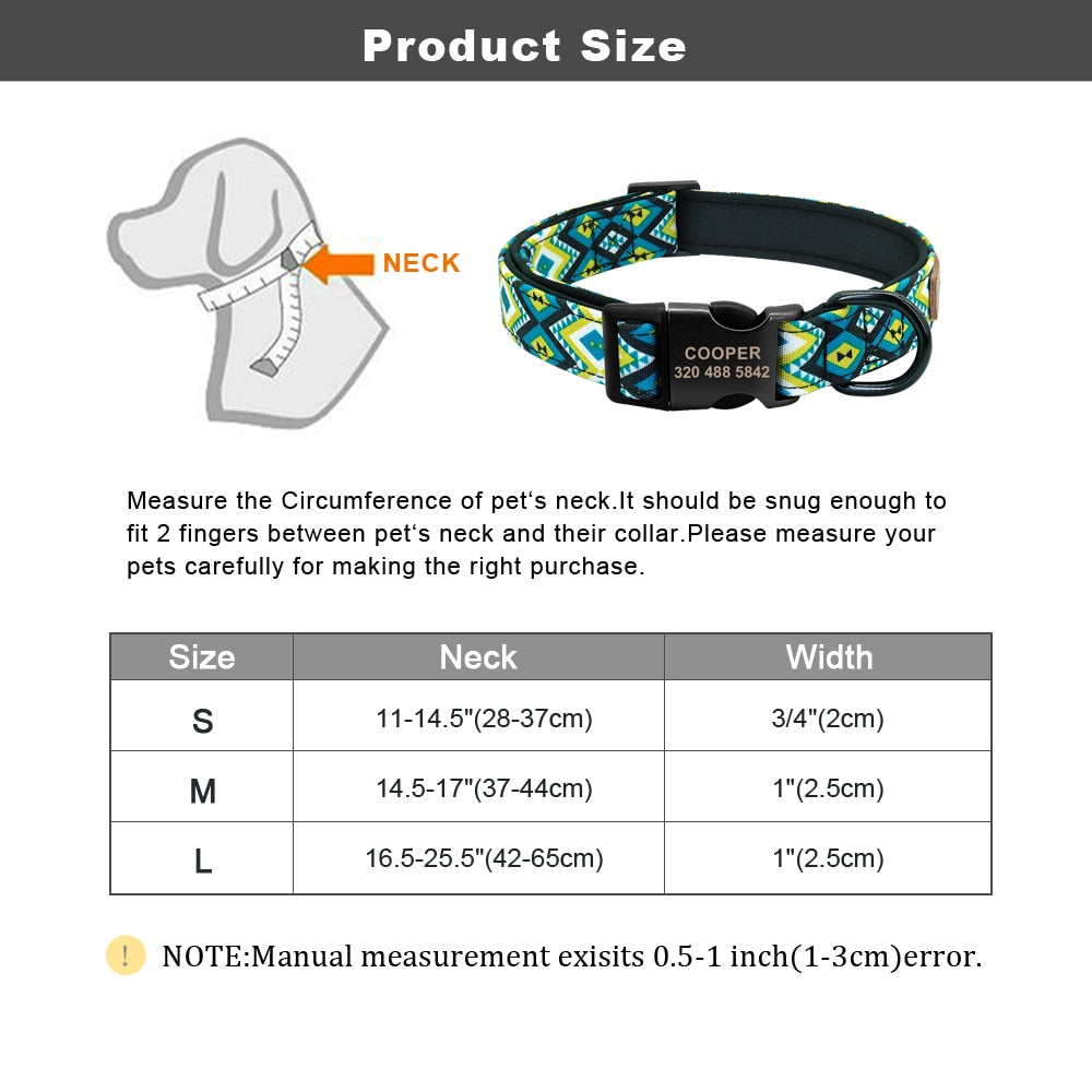 Personalized dog collar - free engraving