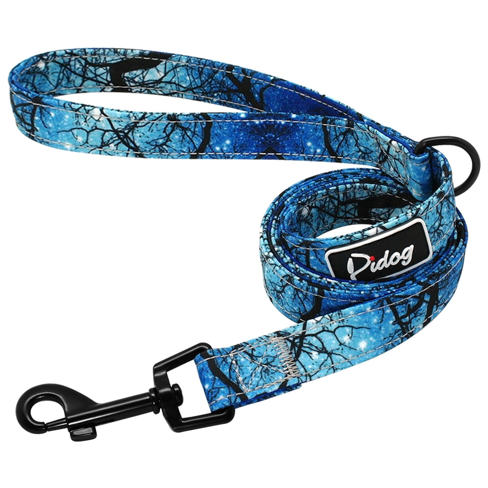 120cm Fashion Pattern Dog Leash Printed Nylon Pet Leash Rope For Small Medium Dogs