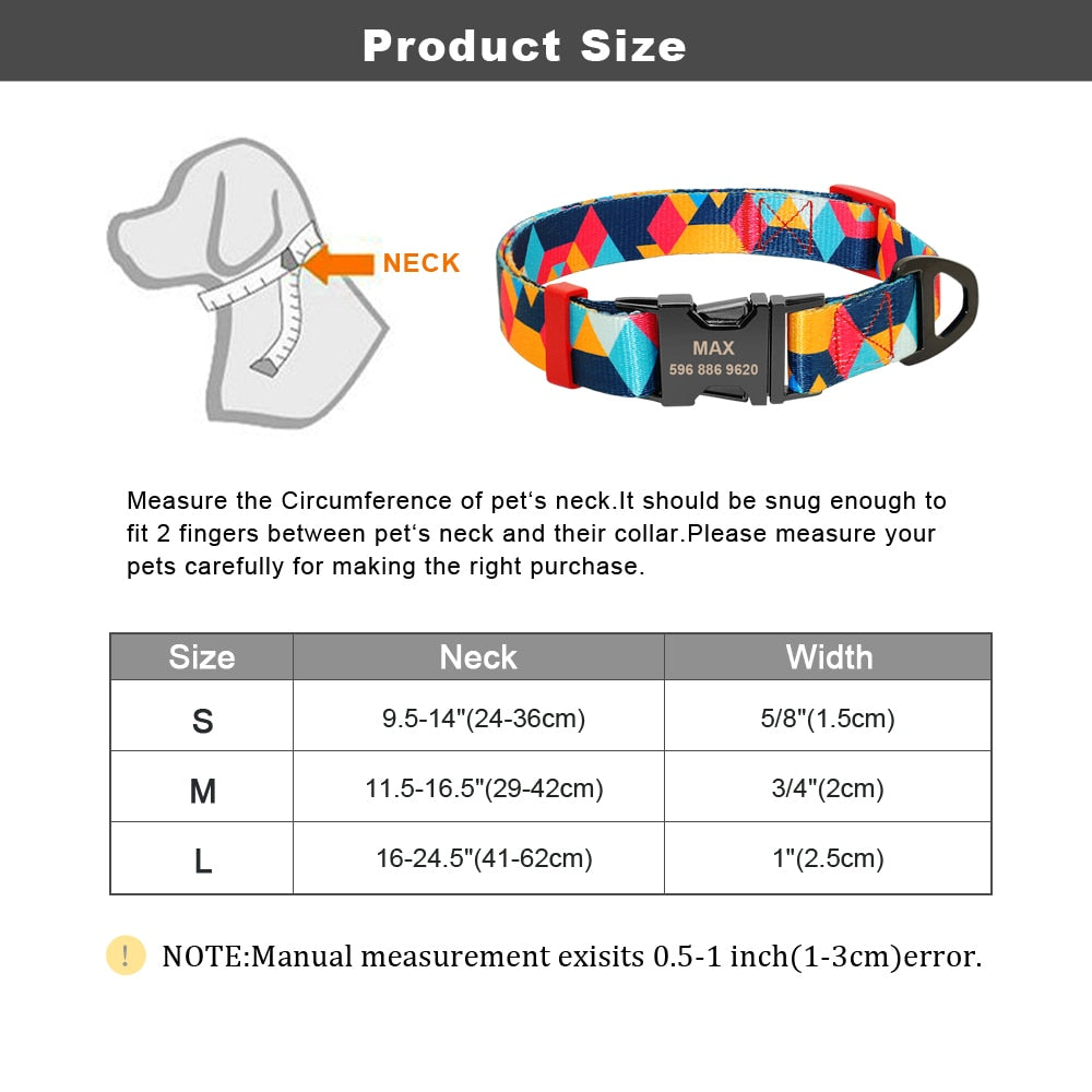 Pet Artist personalized dog collar - Free engraving