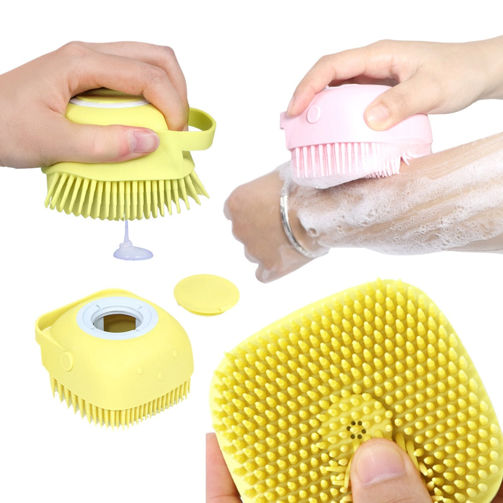 Pet bath brush 2-in-1 pet spa massage comb