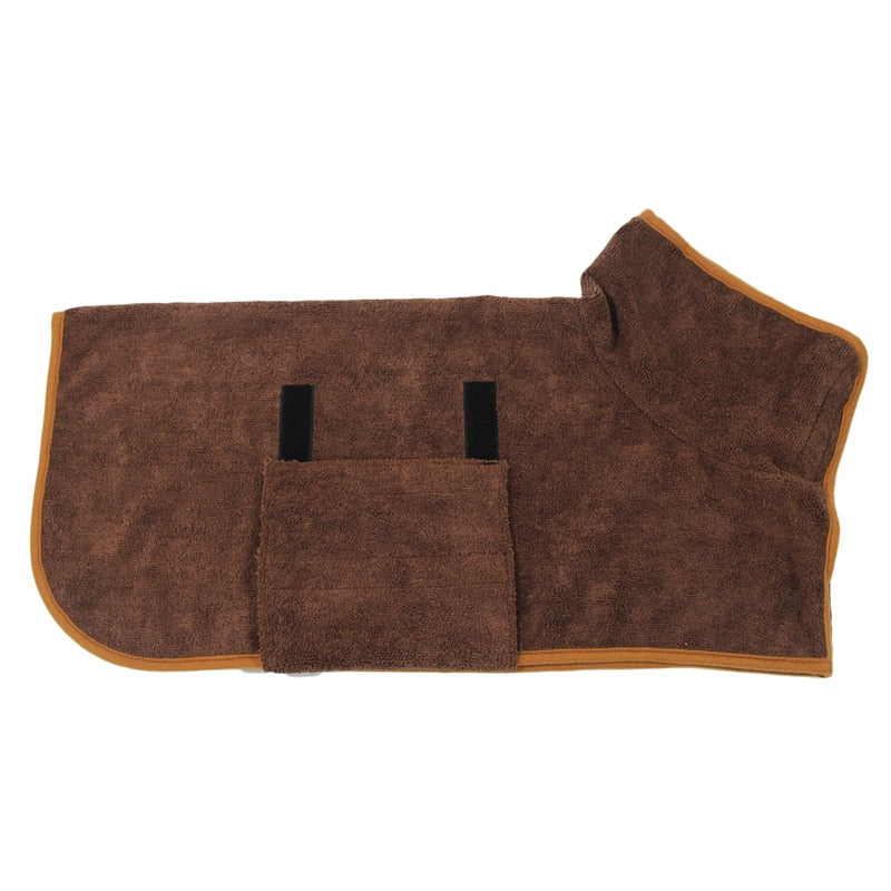 Pet Drying Coat Absorbent Bathrobe Towel