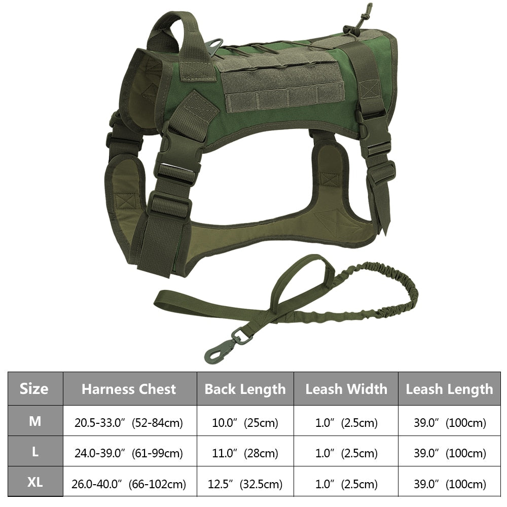 Pet Artist Tactical Dog Harness & Lead Set