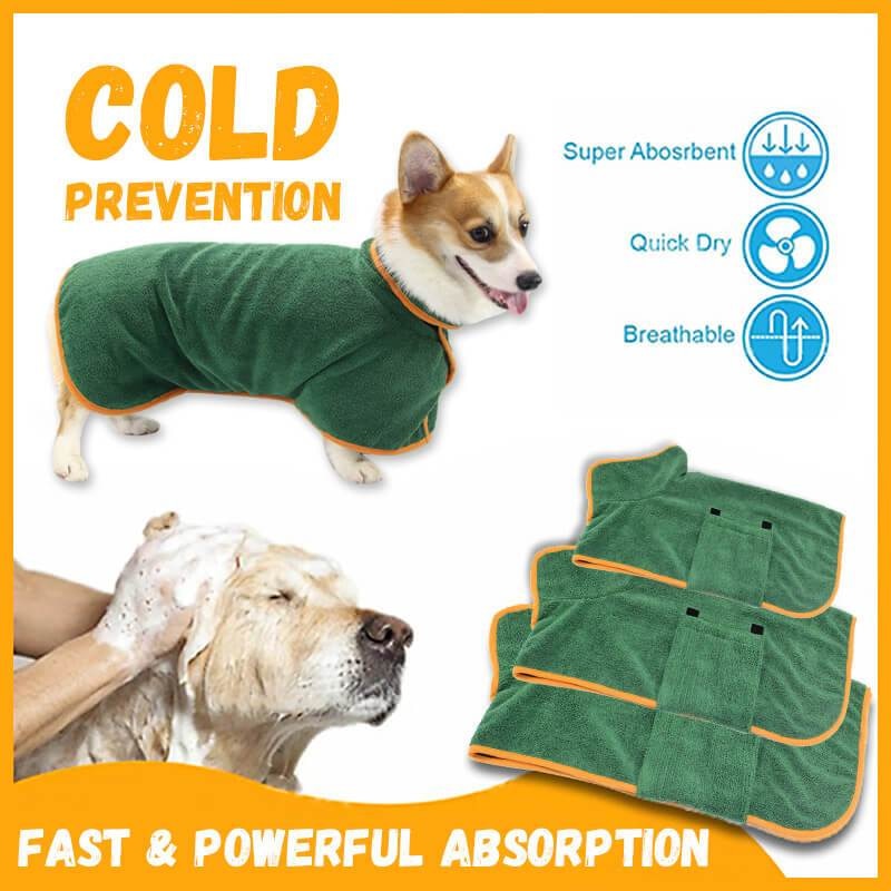 Pet Drying Coat Absorbent Bathrobe Towel