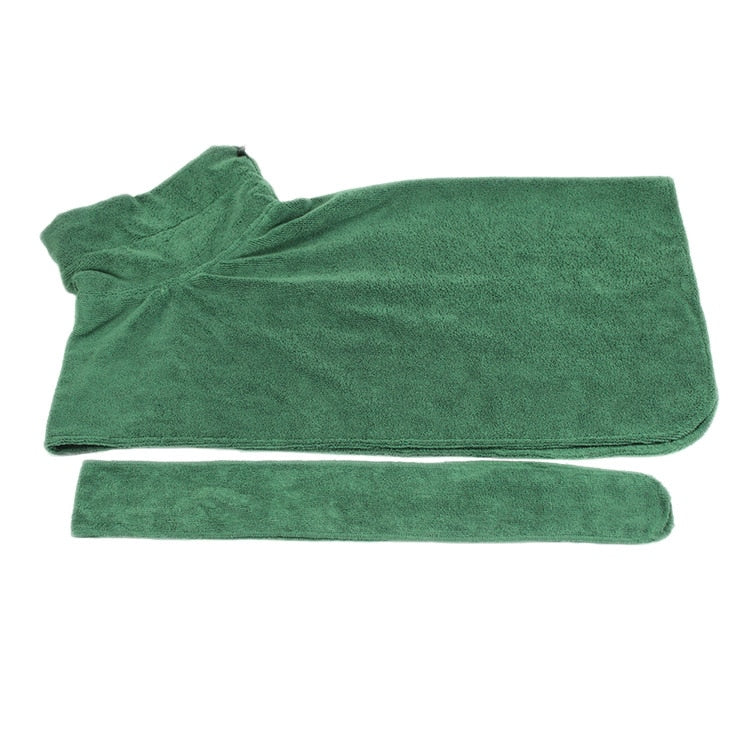 Pet Drying Coat Absorbent Bathrobe Towel