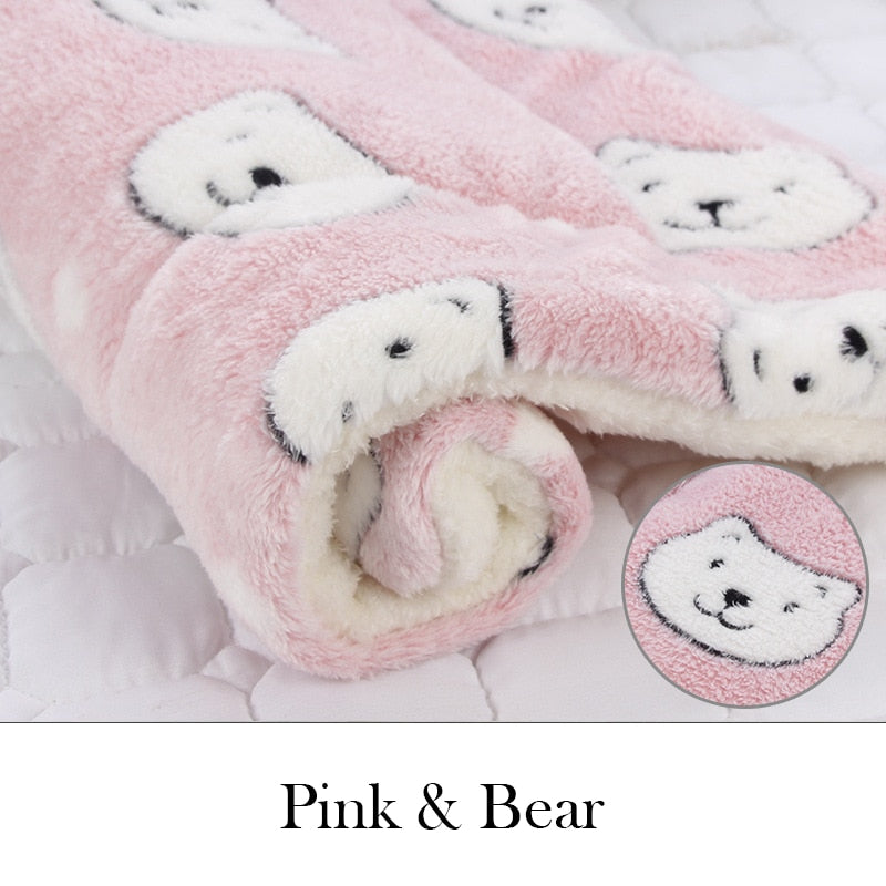 Soft flannel pet soft fleece mat/blanket