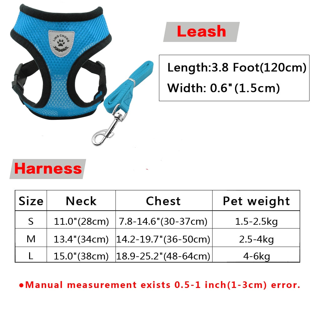 Didog dog/cat harness with lead set