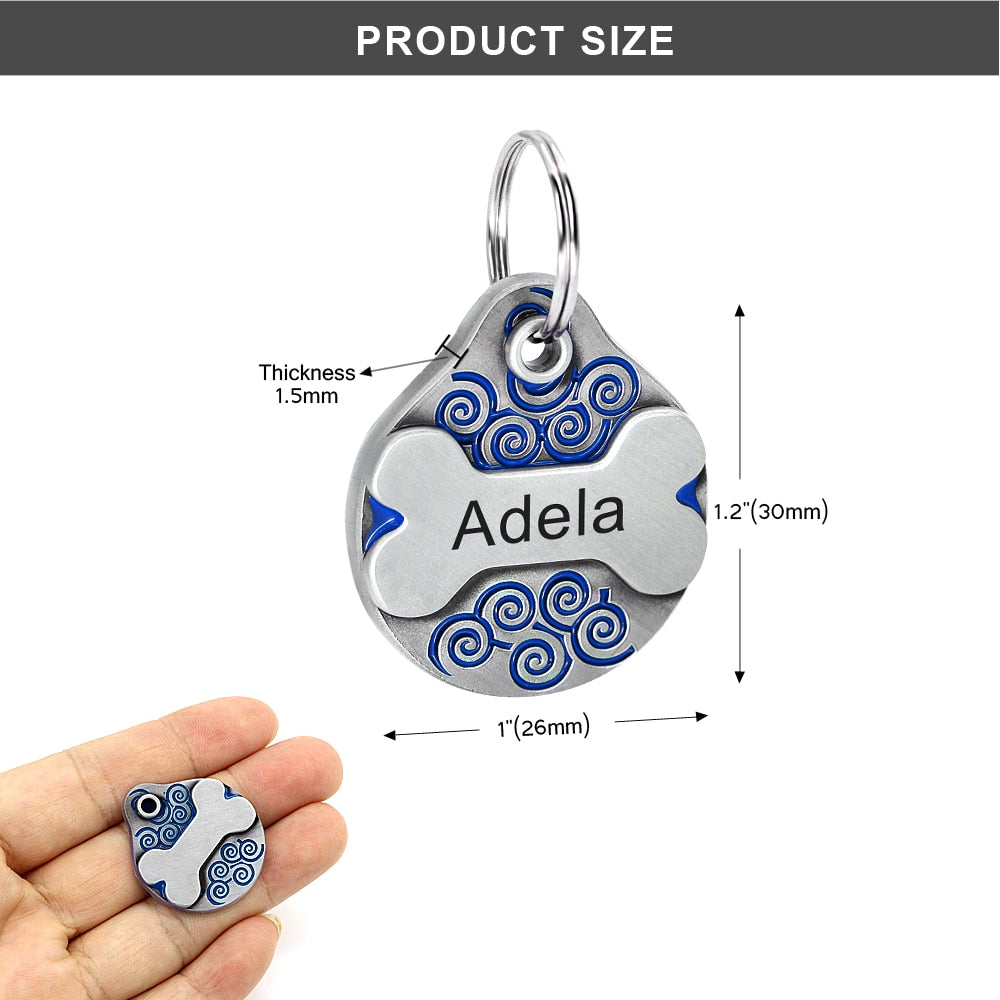 Personalized pet ID tag - free engraving