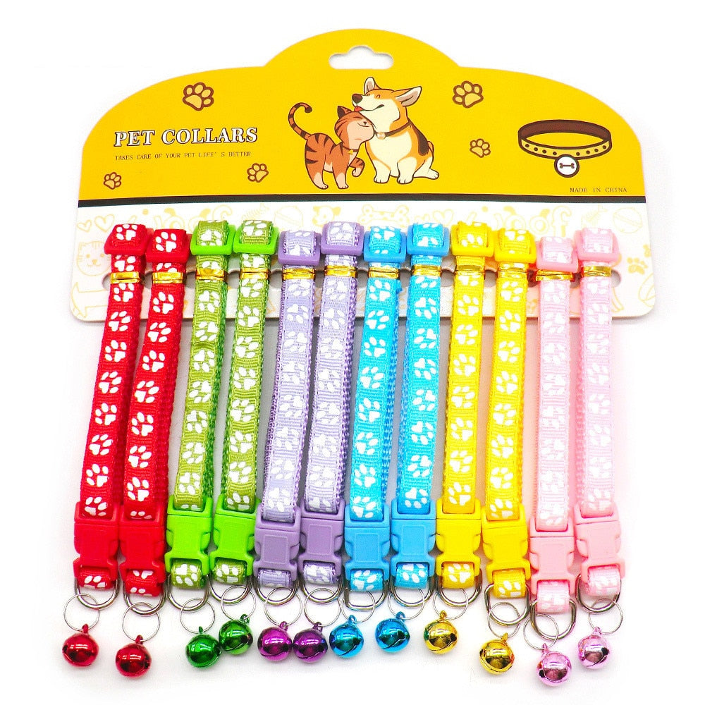 12PCS Cat Collars With Bells