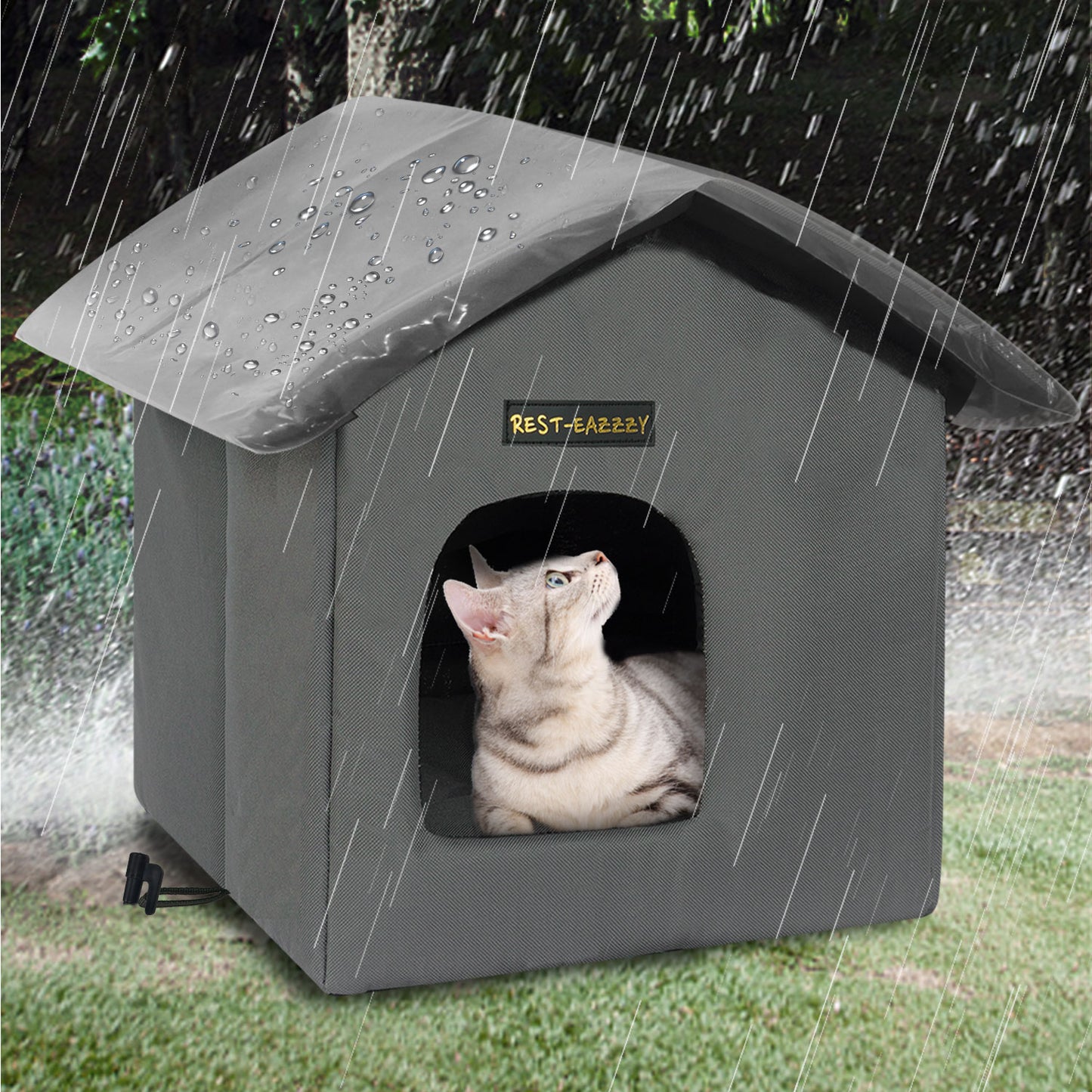 Waterproof outdoor cat house