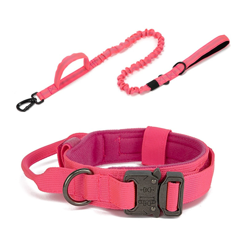 Durable Tactical Dog Collar & Lead Set