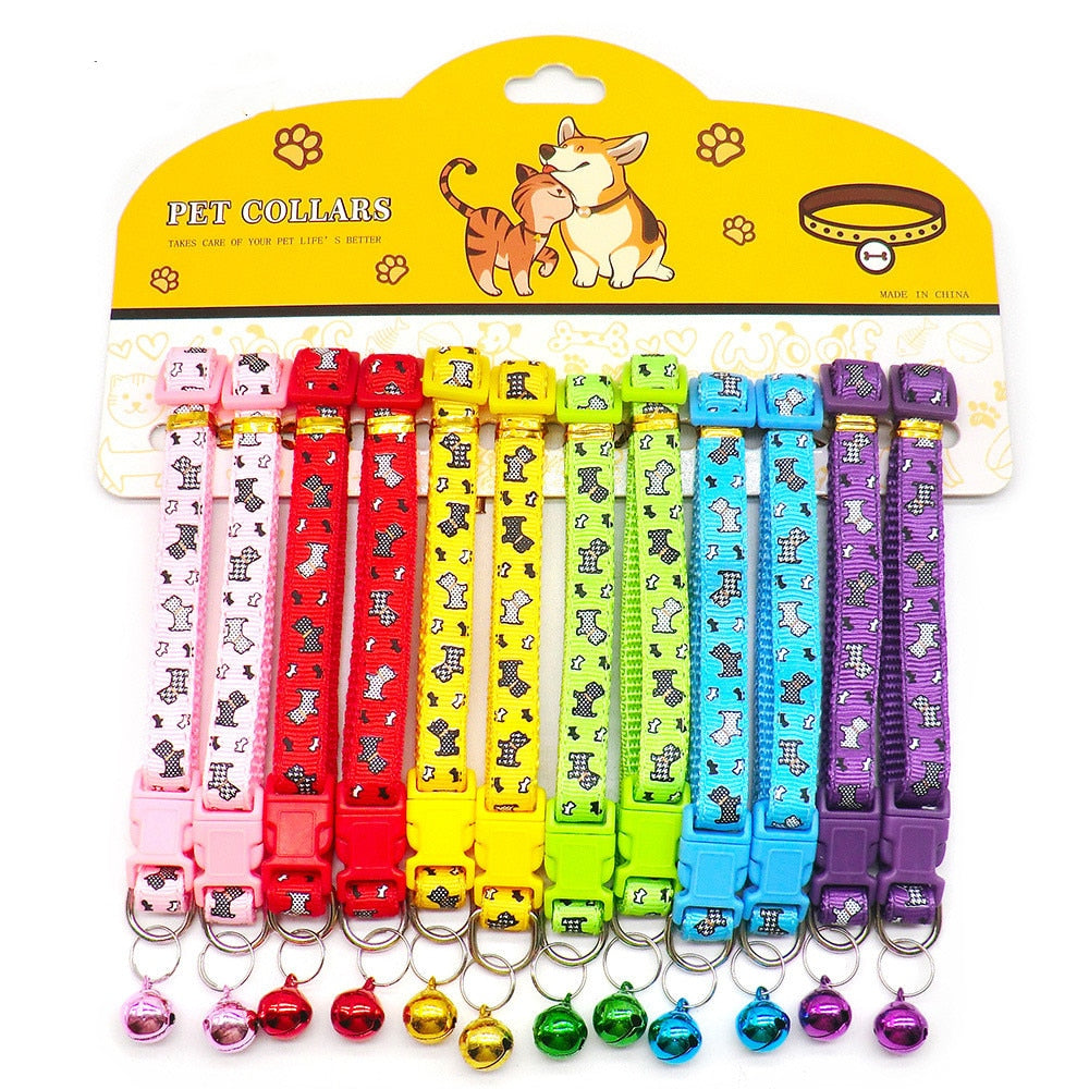 12PCS Cat Collars With Bells