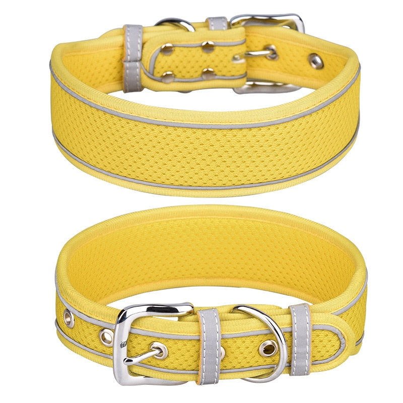 Reflective adjustable collar for medium/large dogs