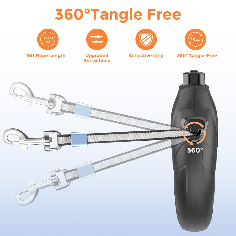 5 Meters retractable dog lead