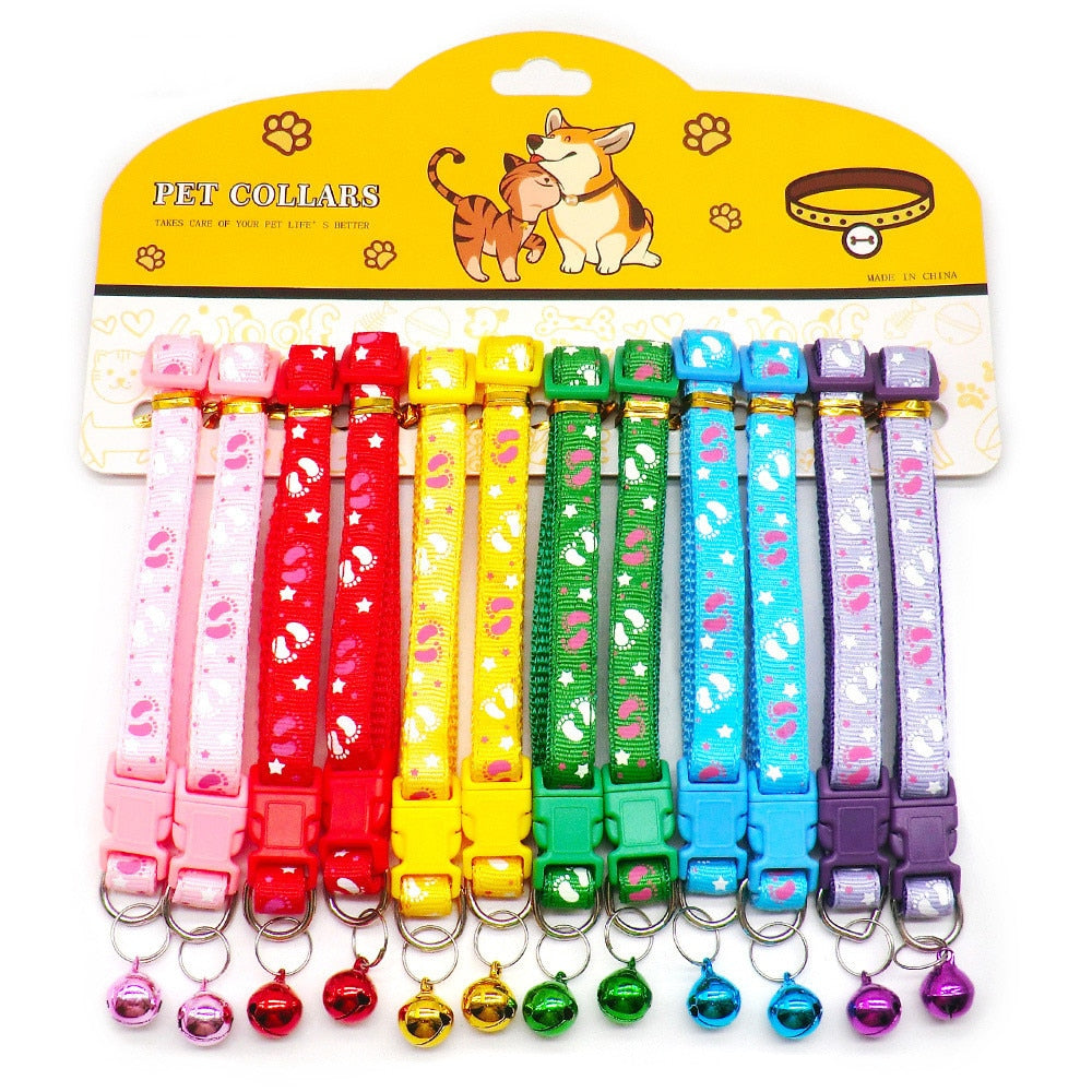 12PCS Cat Collars With Bells